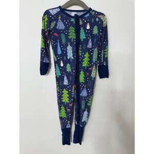 Little Sleepies Baby Toddler Boy Merry & Bright Christmas Zippie Pajamas 6-12M